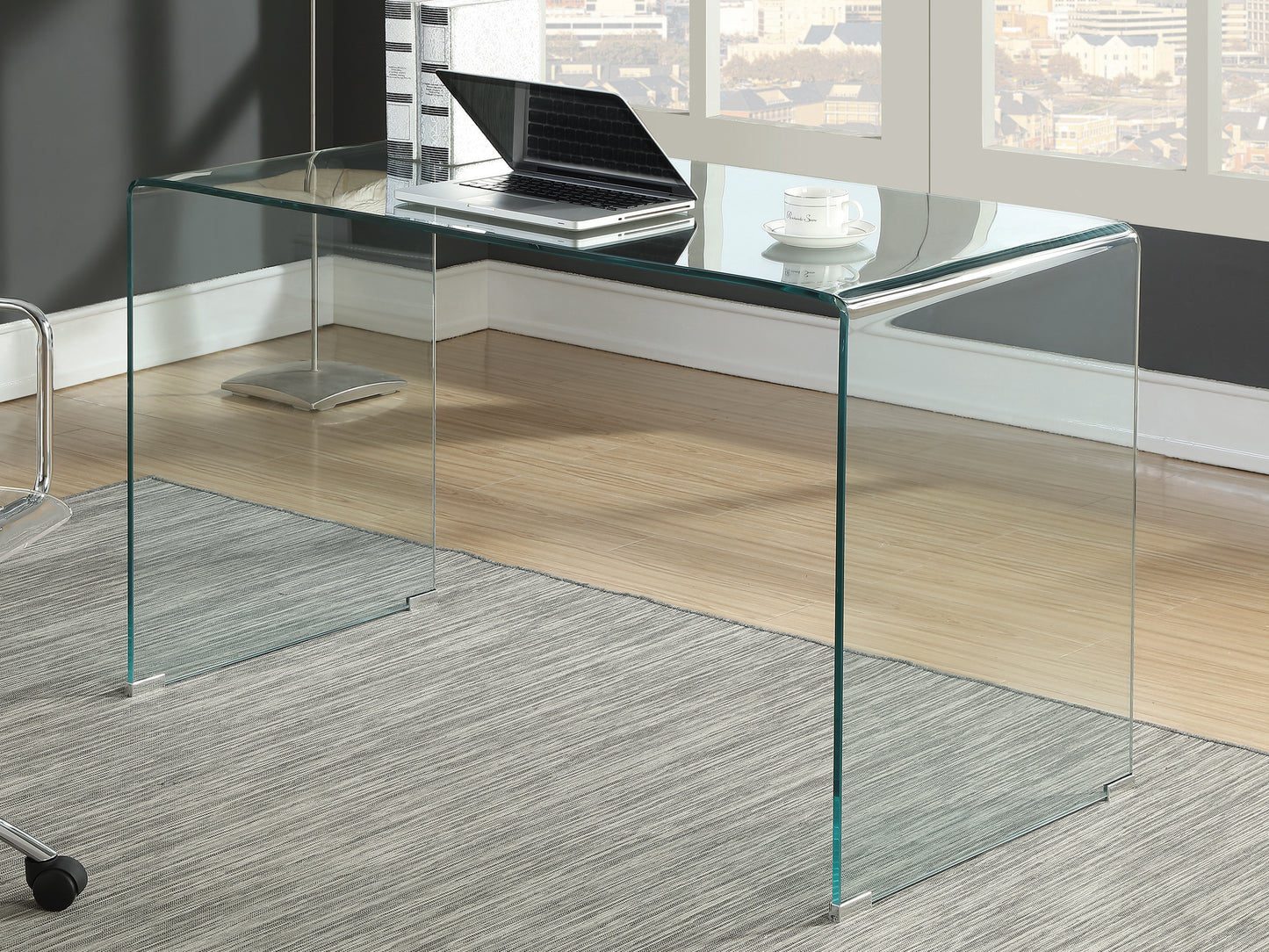 Highsmith Glass Writing Desk Clear