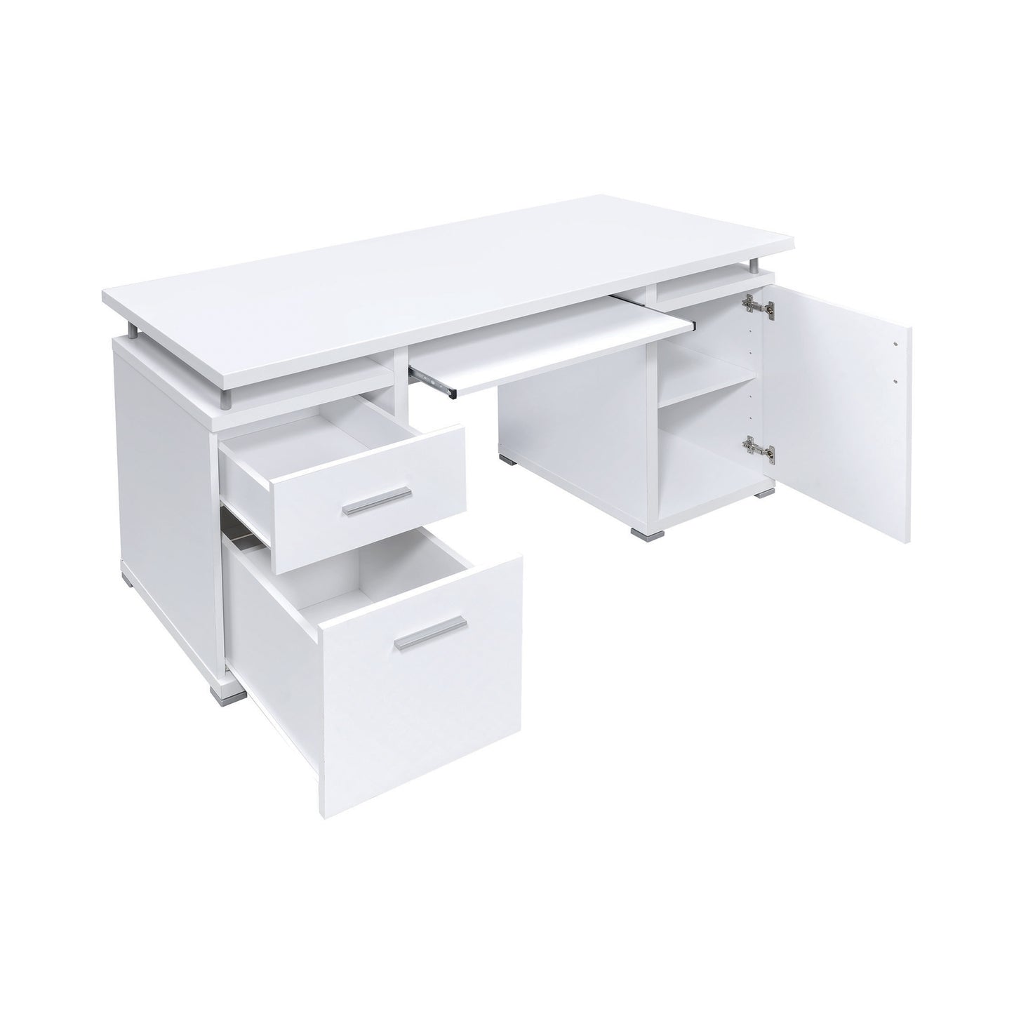 Tracy 2-drawer Computer Desk White