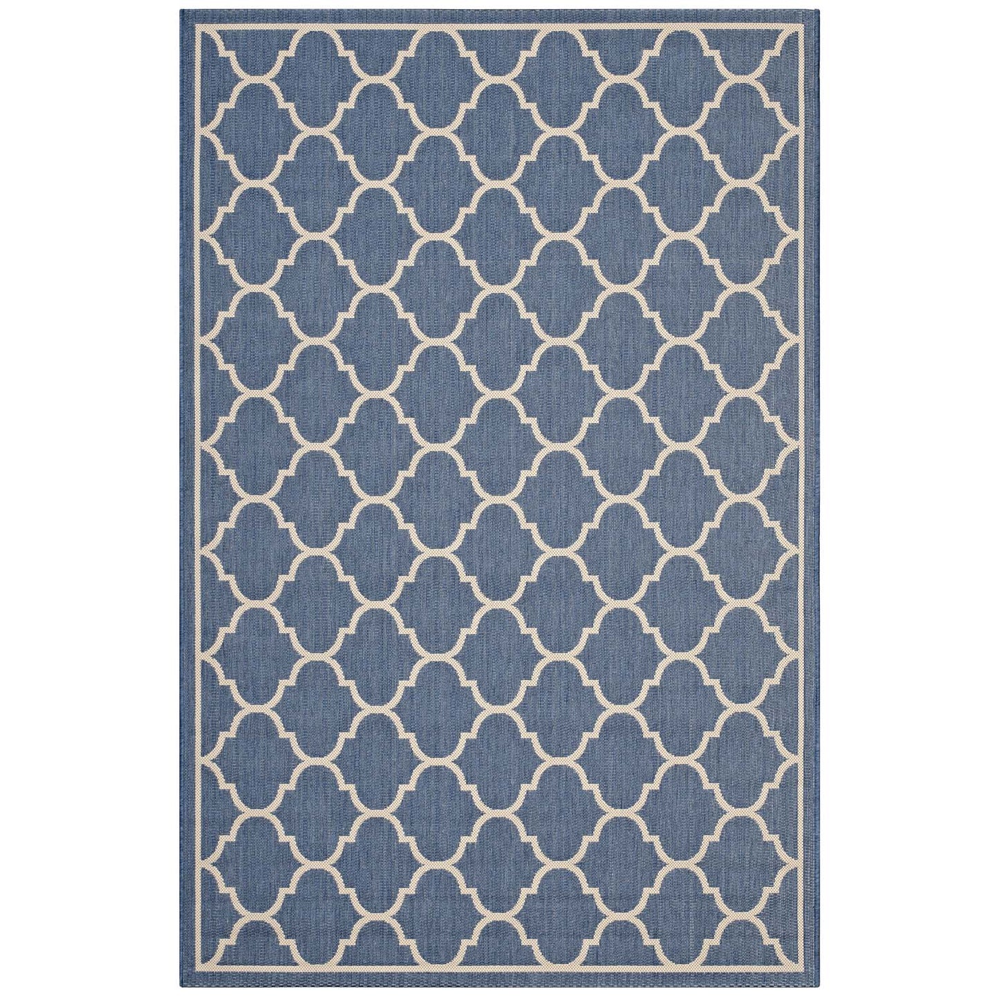 Avena Moroccan Quatrefoil Trellis 4x6 Indoor and Outdoor Area Rug