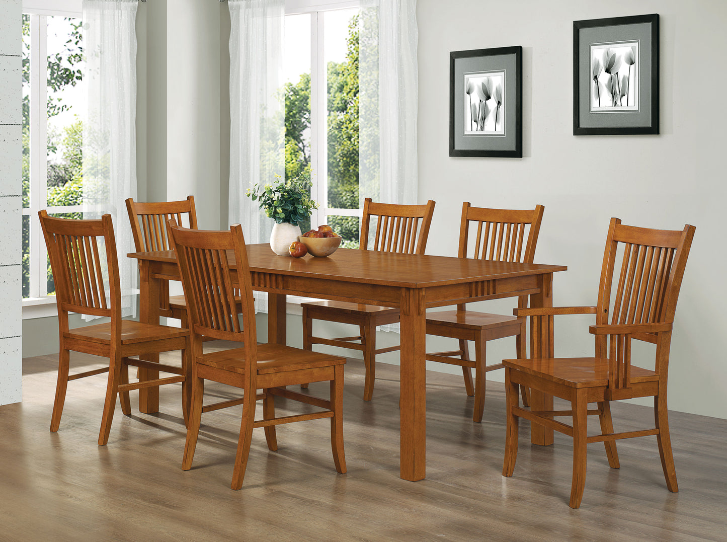 Marbrisa 5-piece Dining Room Set Sienna Brown
