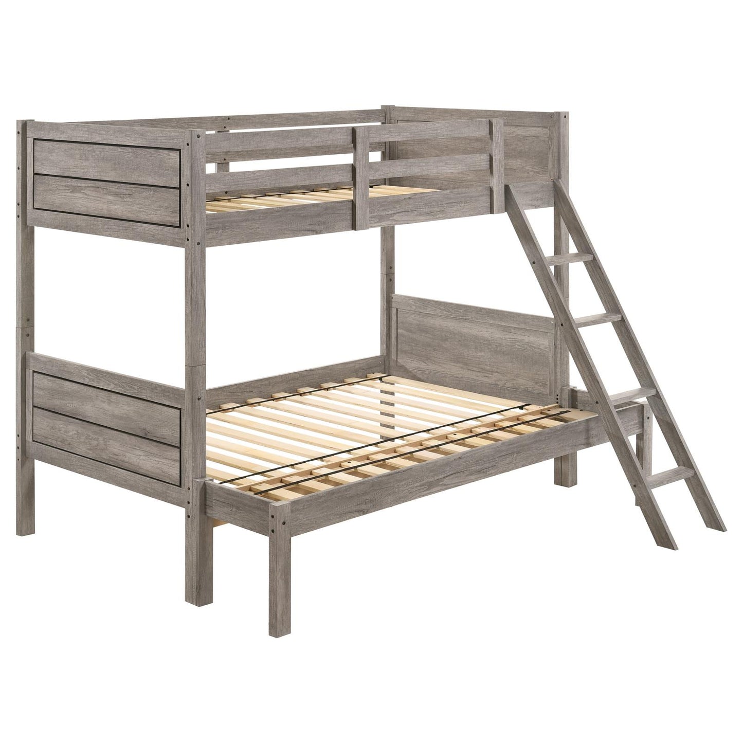 Ryder Twin over Full Bunk Bed Weathered Taupe