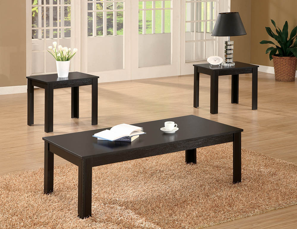 3-piece Silhouette Occasional Set Black
