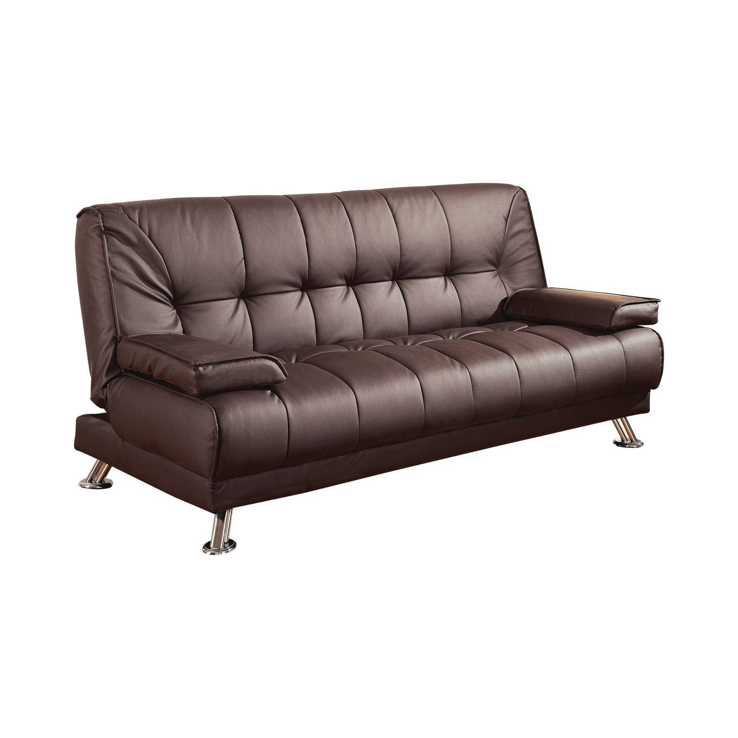 Pierre Tufted Upholstered Sofa Bed Brown