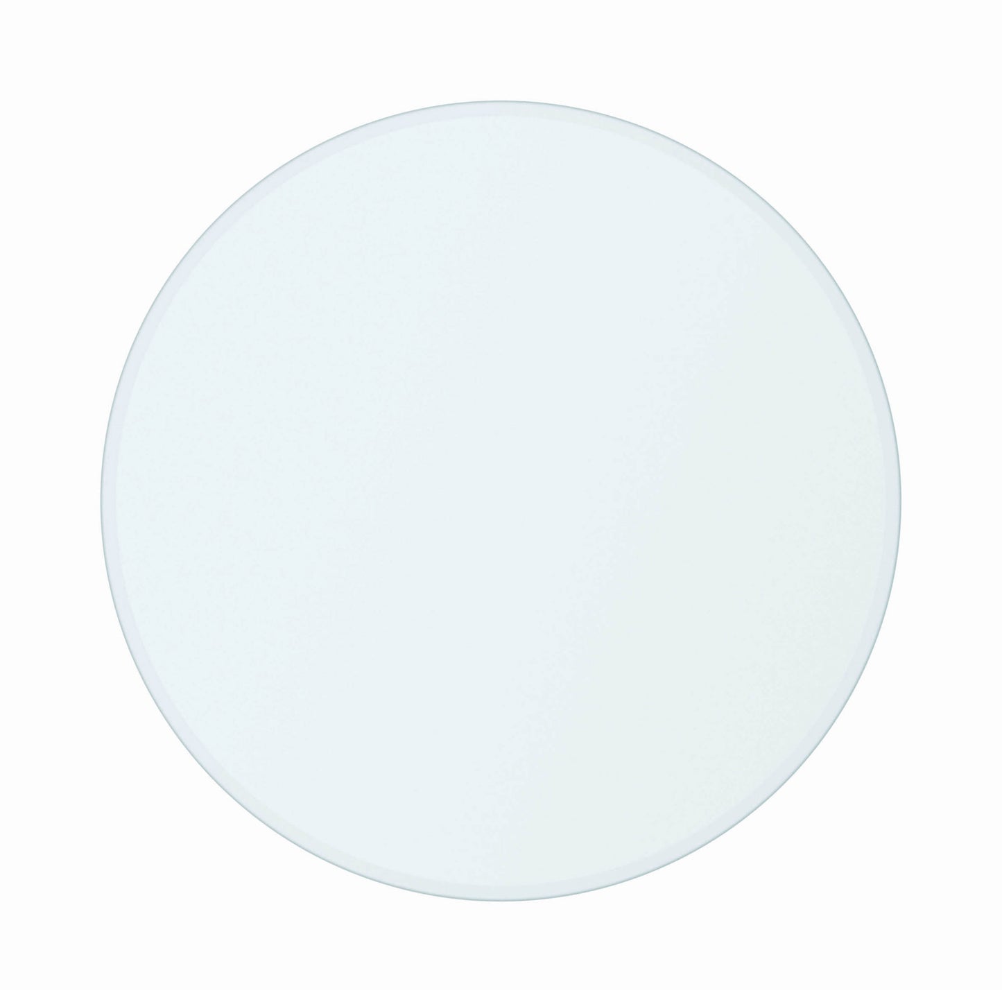 54" Round Occasional Glass Top Clear