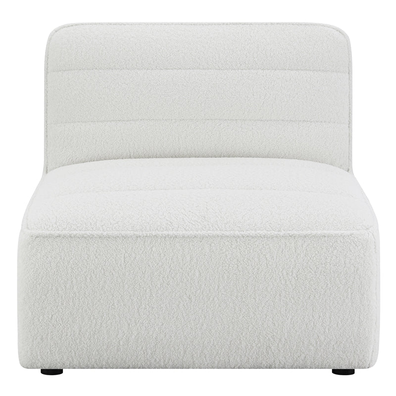 Sunny Upholstered Armless Chair Natural