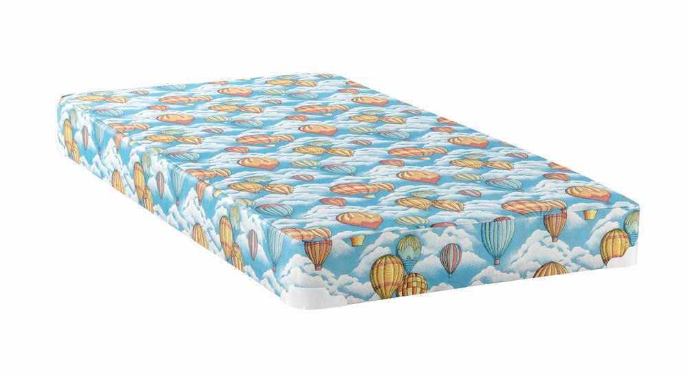Vincent 5" Full Balloon Foam Mattress with Wood Bunkie Blue