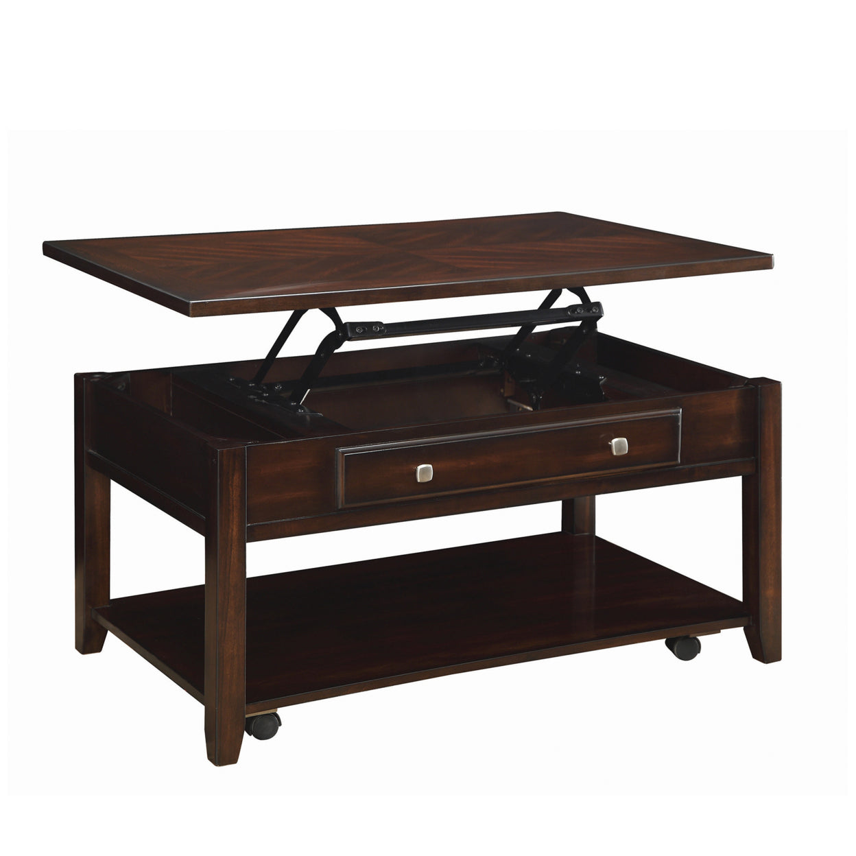 Rectangular Lift Top Coffee Table Walnut