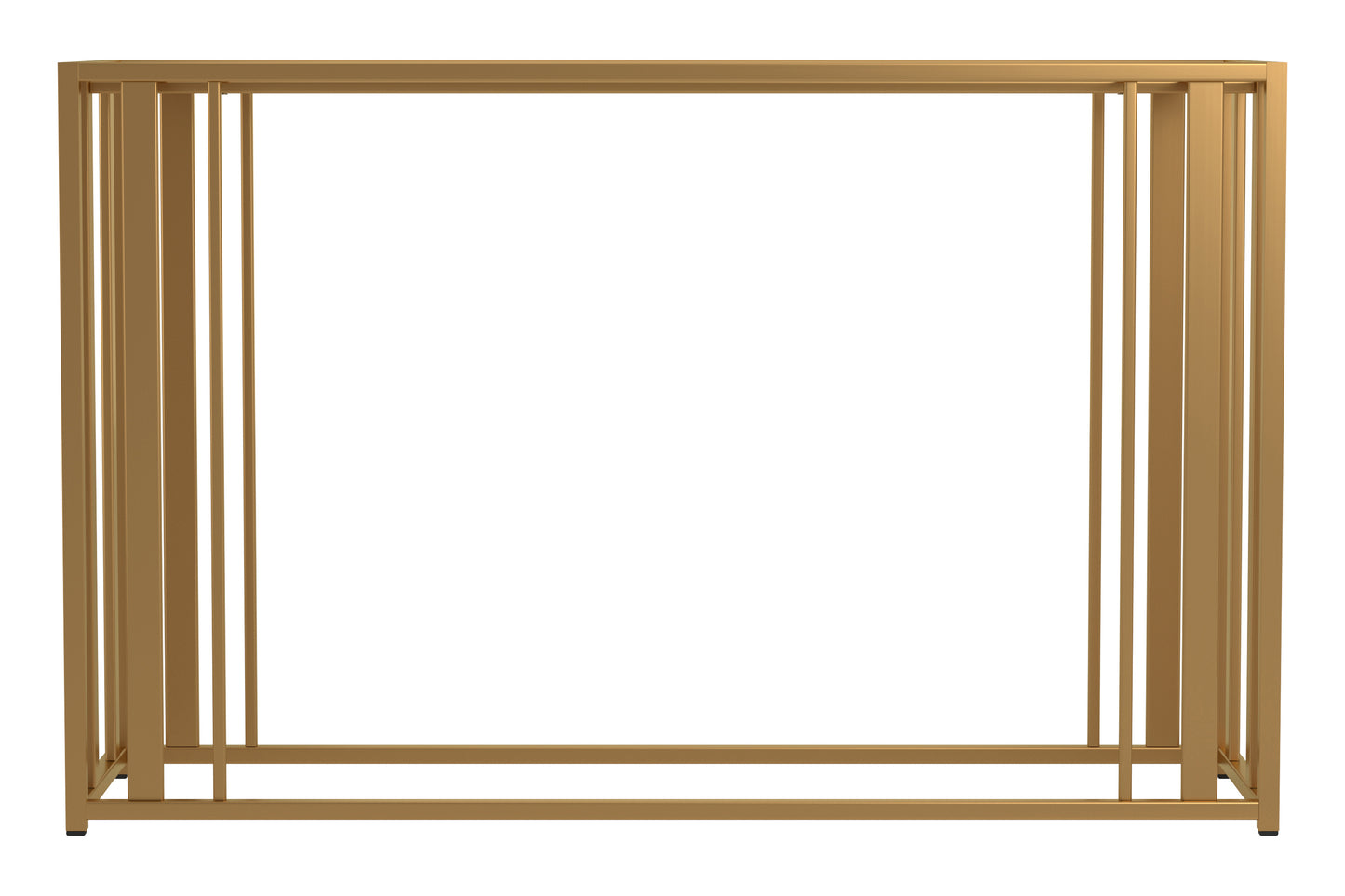 Eastbrook Metal Frame Sofa Table Matte Brass