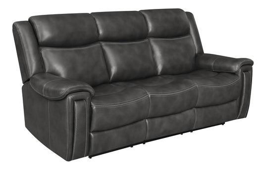 Shallowford Upholstered Power^2 Sofa Hand Rubbed Charcoal