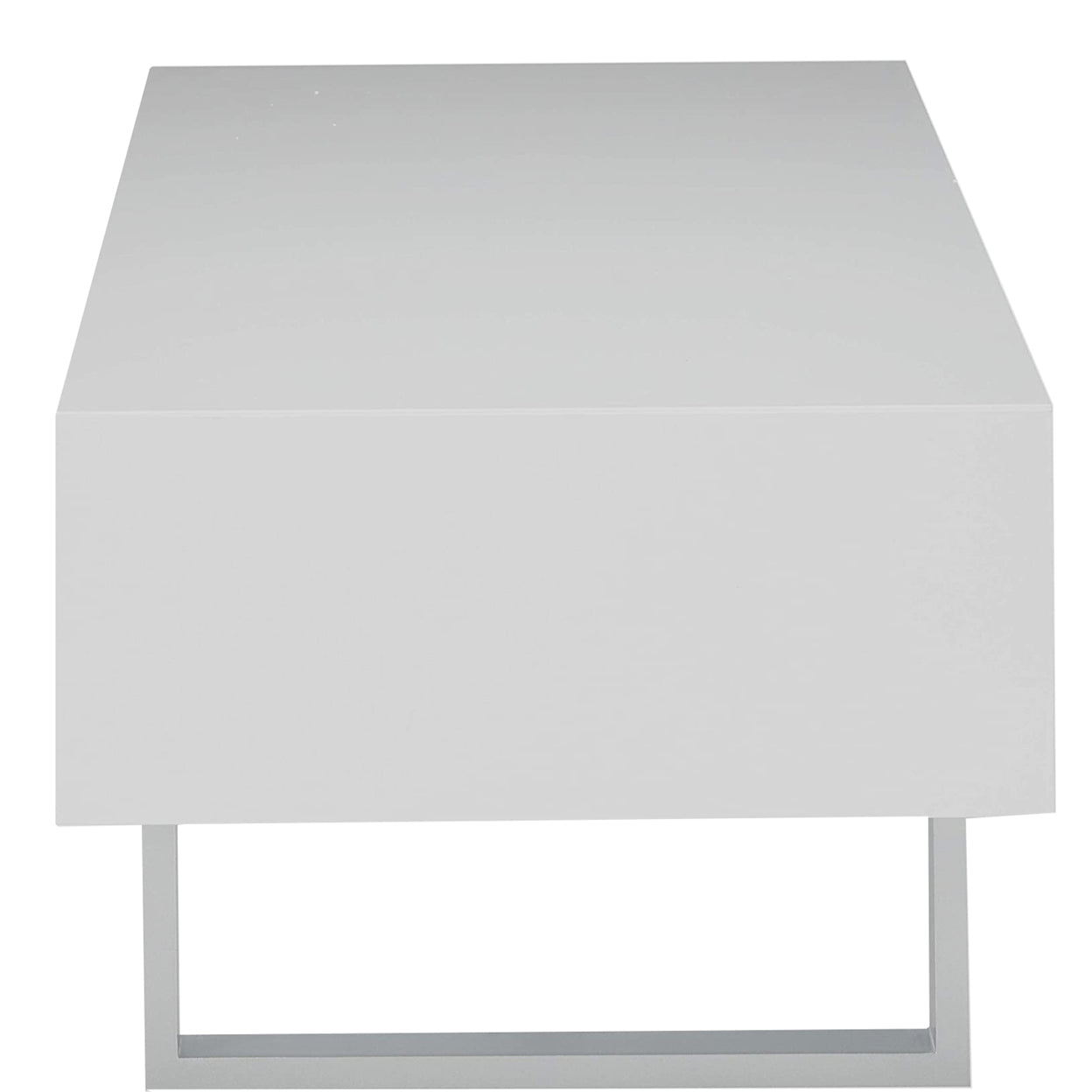 2-drawer Coffee Table High Glossy White