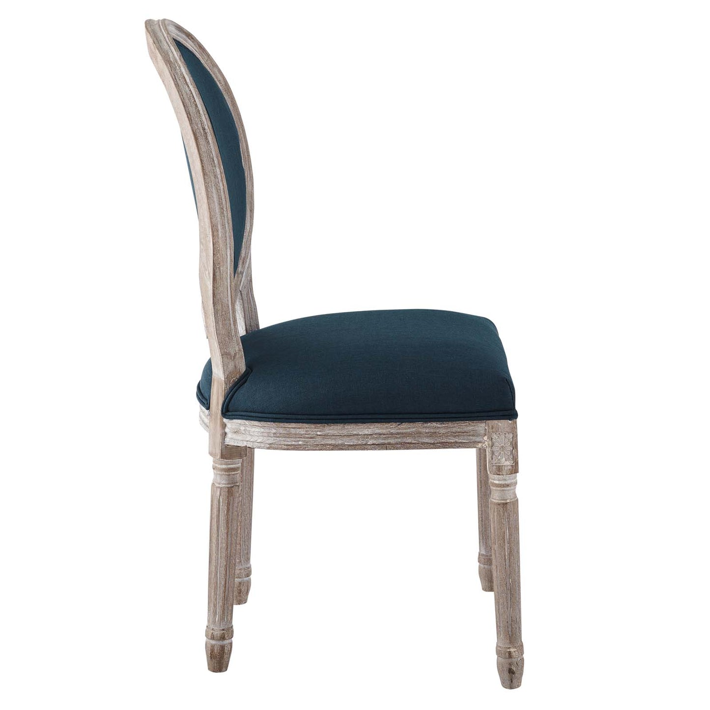 Emanate Vintage French Upholstered Fabric Dining Side Chair