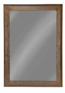 Rectangle Floor Mirror Distressed Brown