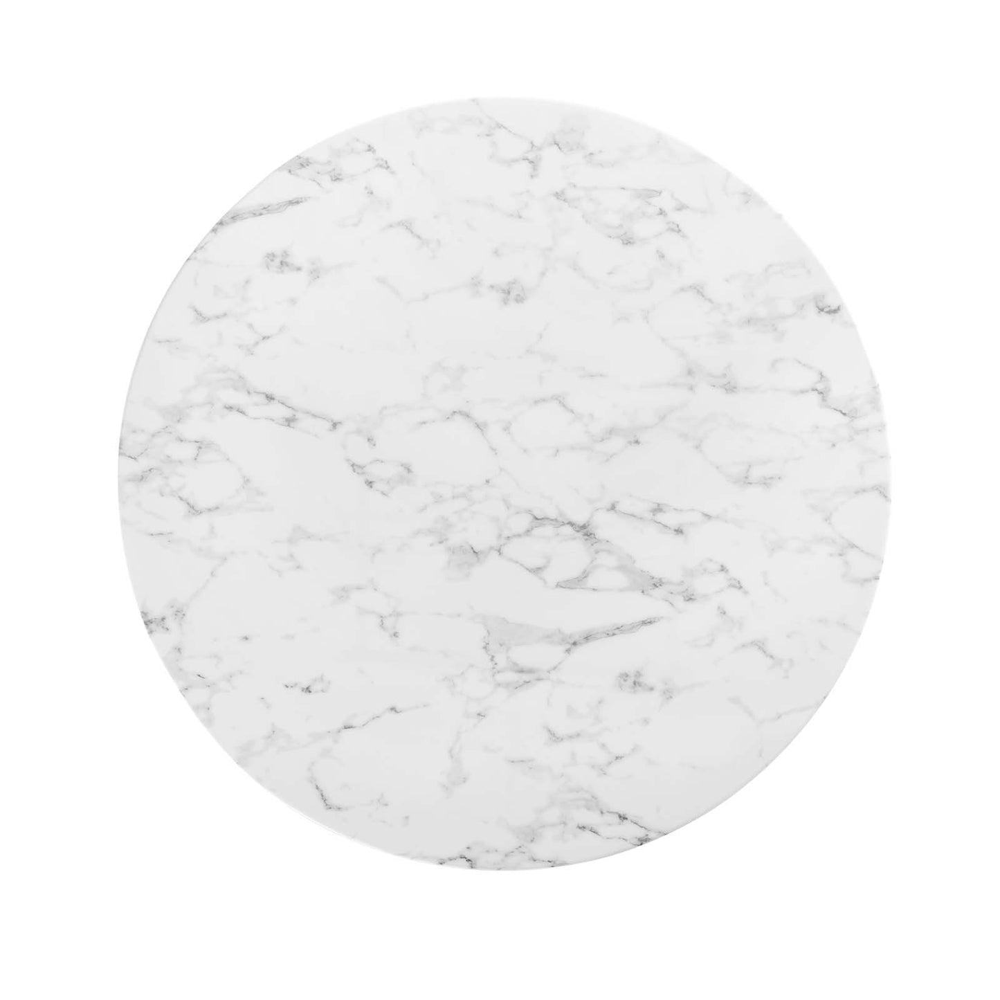 Lippa 47" Round Artificial Marble Dining Table