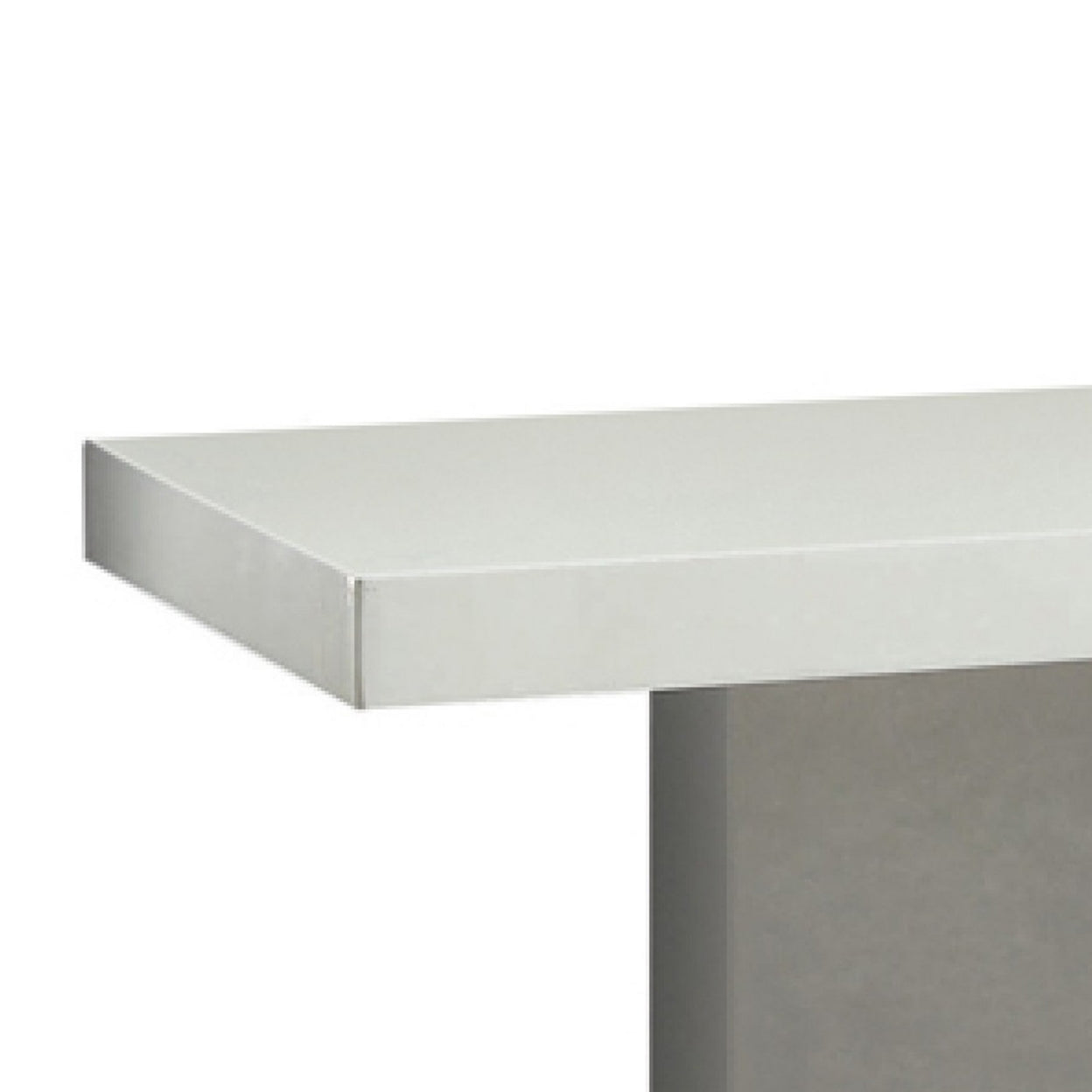 2-shelf TV Console Glossy White