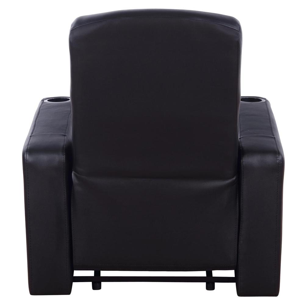 Cyrus Upholstered Recliner Living Room Set Black