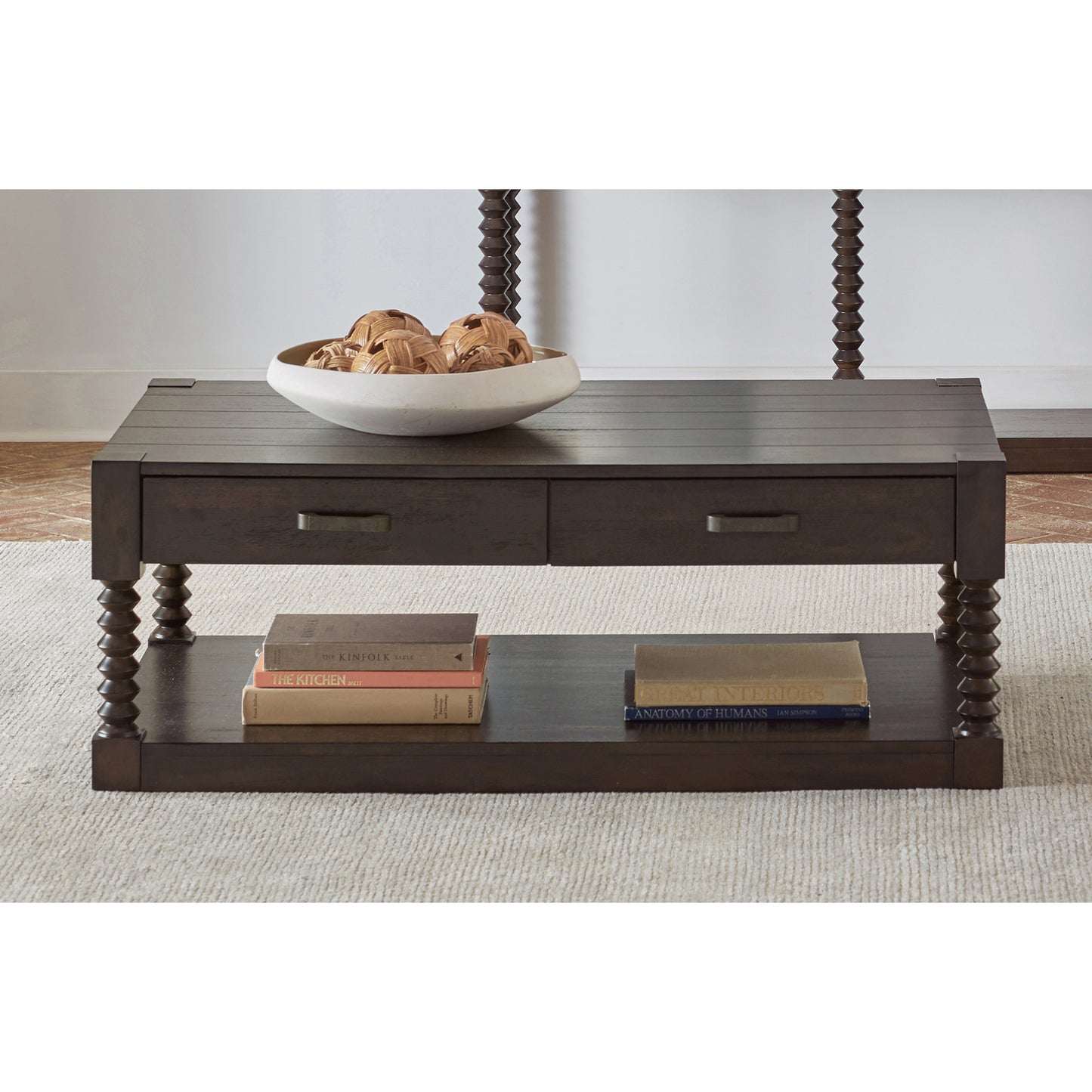 Meredith 2-drawer Coffee Table Coffee Bean