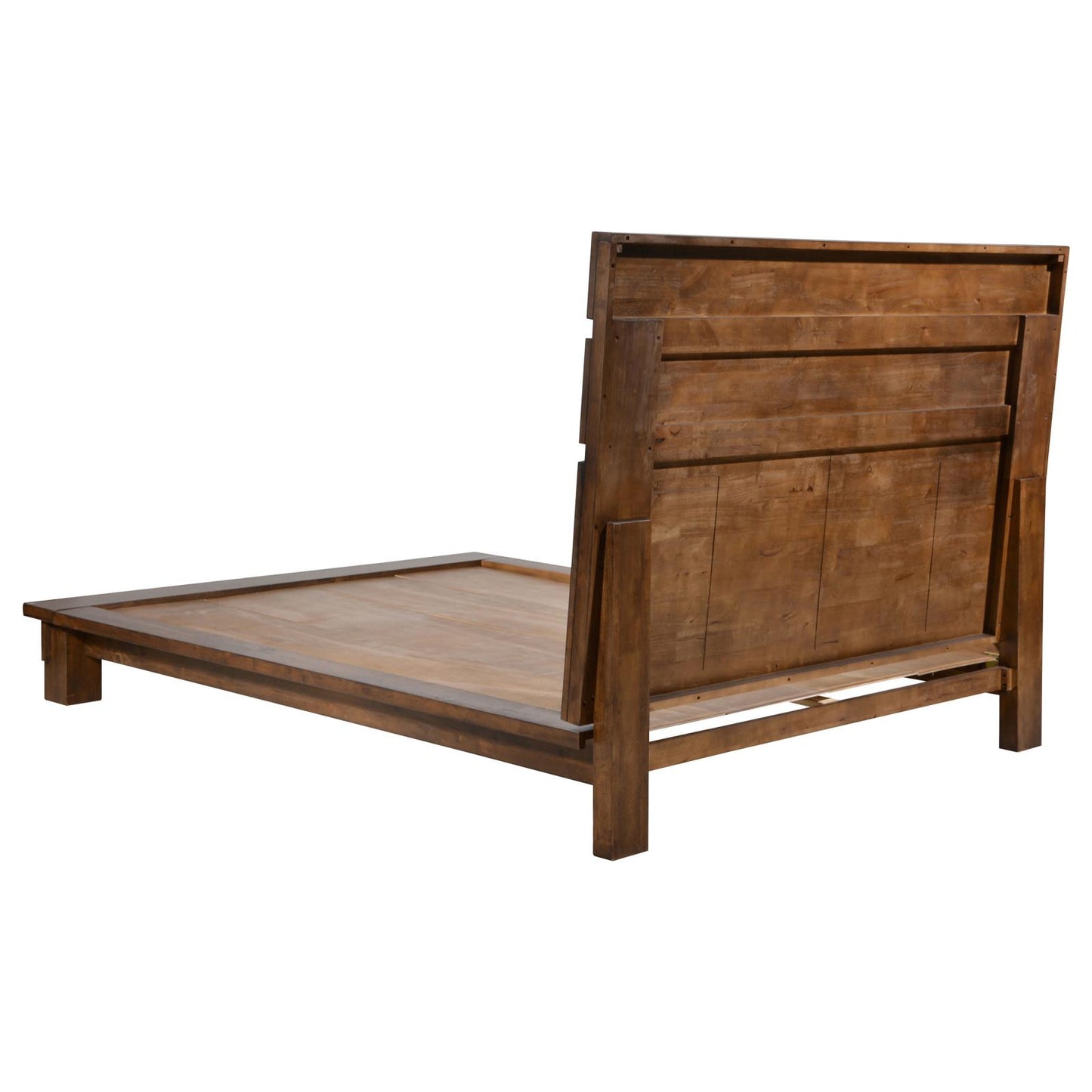 Genevieve Eastern King Platform Bed Dark Brown