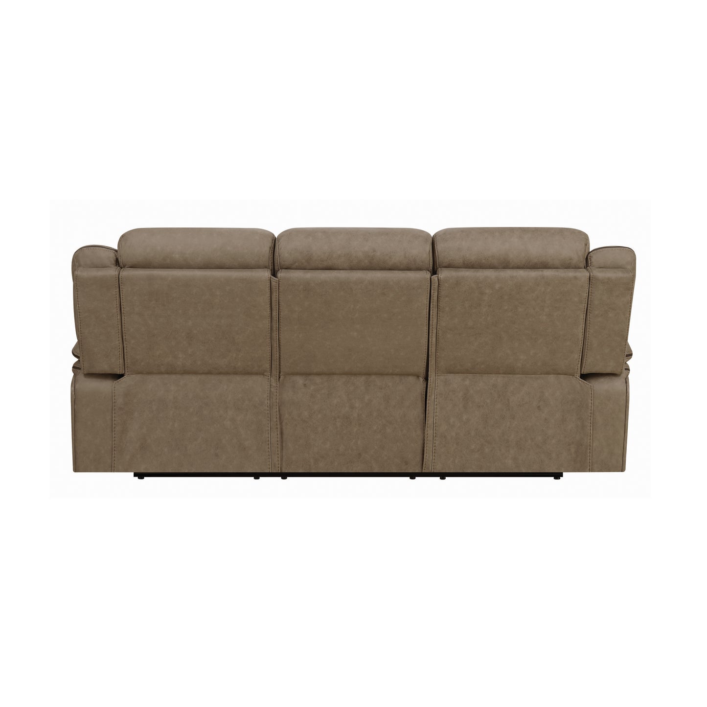 Higgins Pillow Top Arm Upholstered Motion Sofa Tan