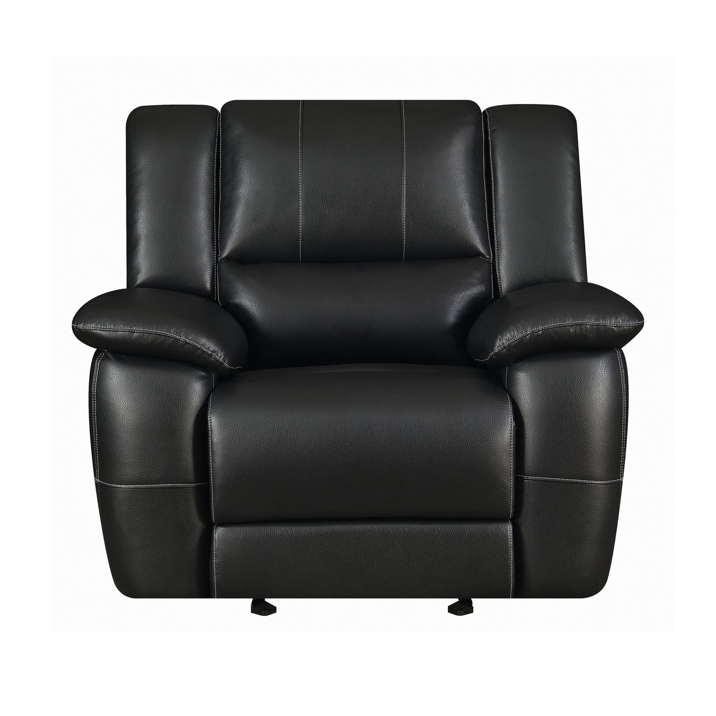 Lee Rolled Back Glider Recliner Black