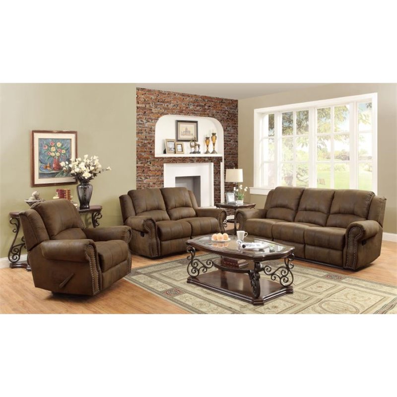 Sir Rawlinson Upholstered Living Room Set Buckskin Brown