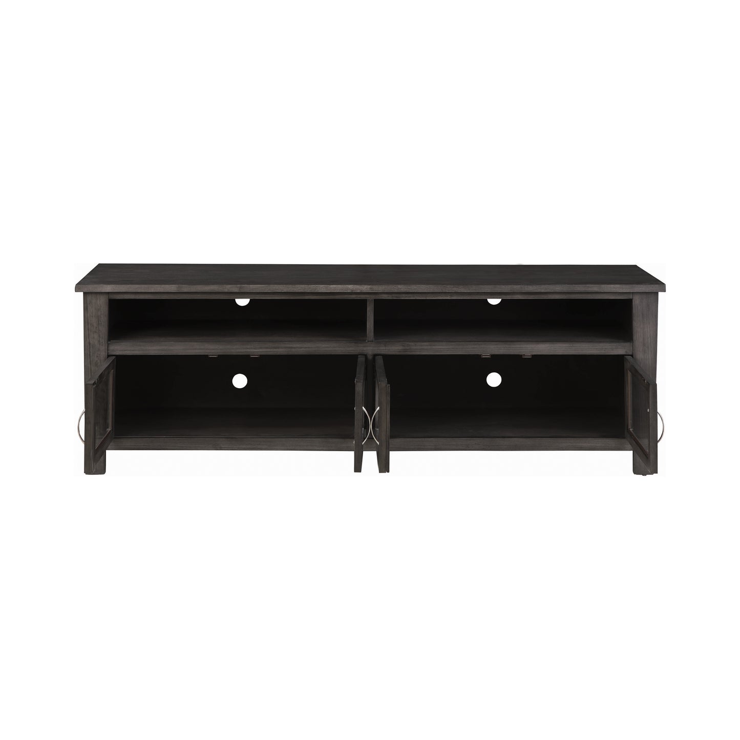 72" 4-door TV Console Dark Grey