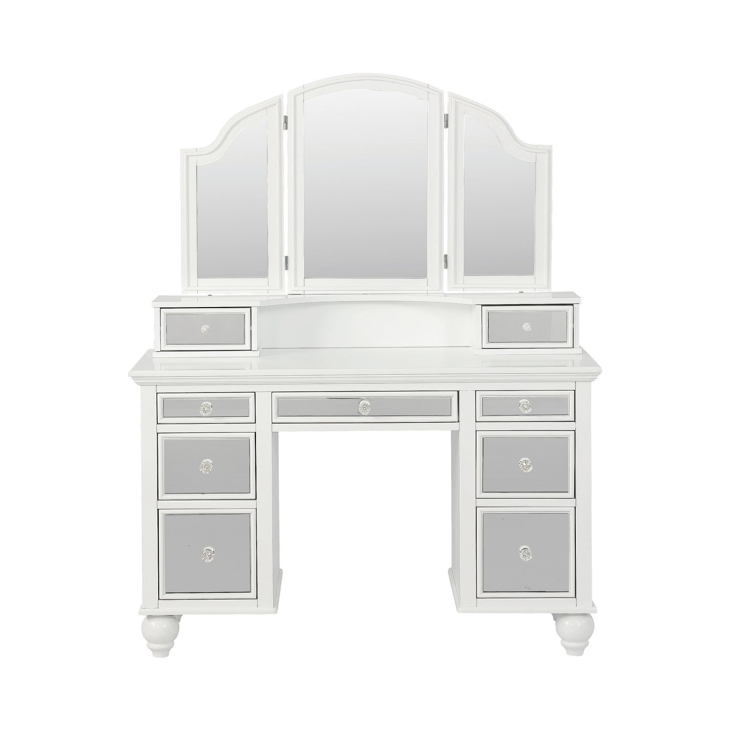 2-piece Vanity Set White and Beige