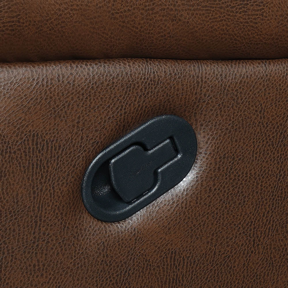 Mackenzie 6-Piece Motion Sectional Chestnut