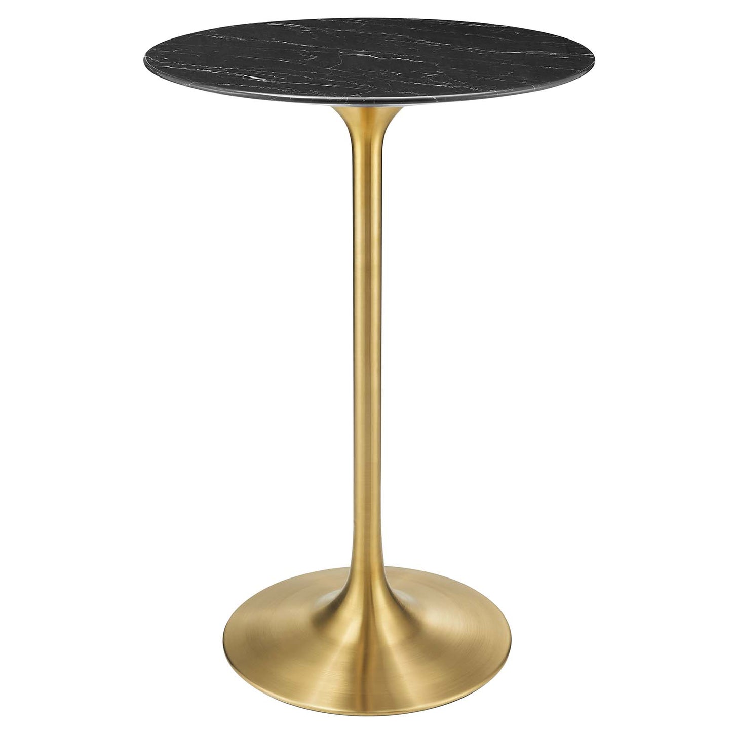 Lippa 28" Artificial Marble Bar Table