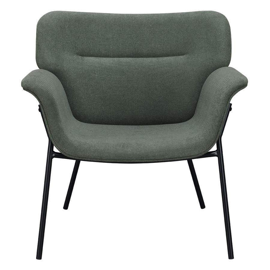 Davina Upholstered Flared Arms Accent Chair Ivy