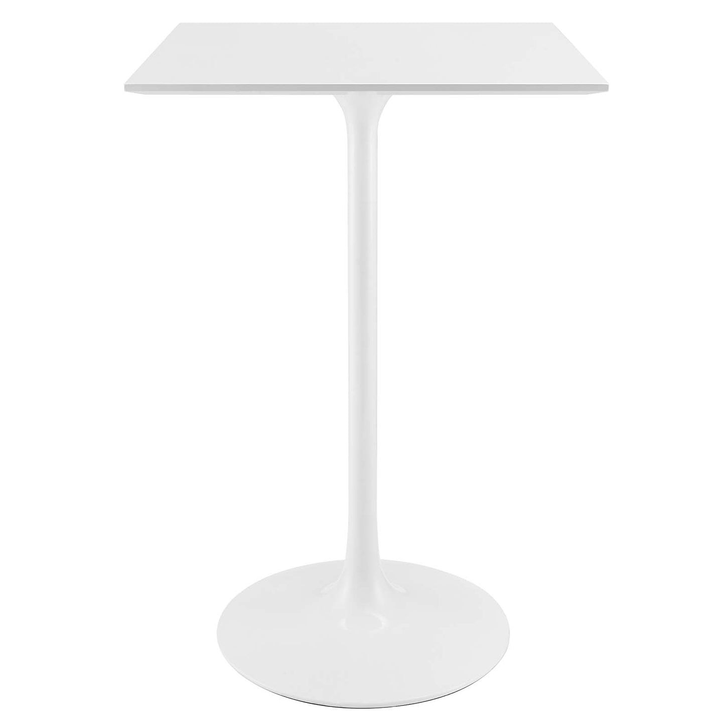 Lippa 28" Square Wood Top Bar Table