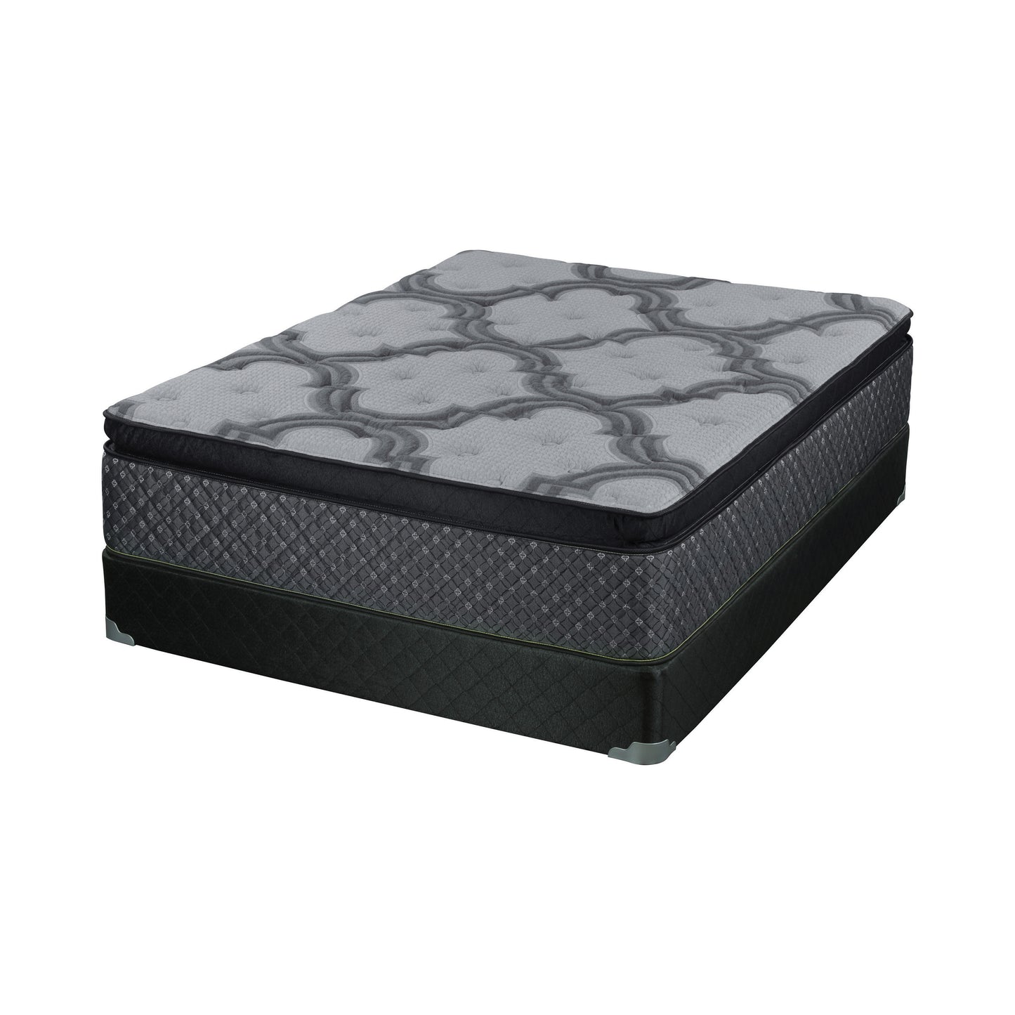 Jayden 15.5" Queen Mattress Grey and Black