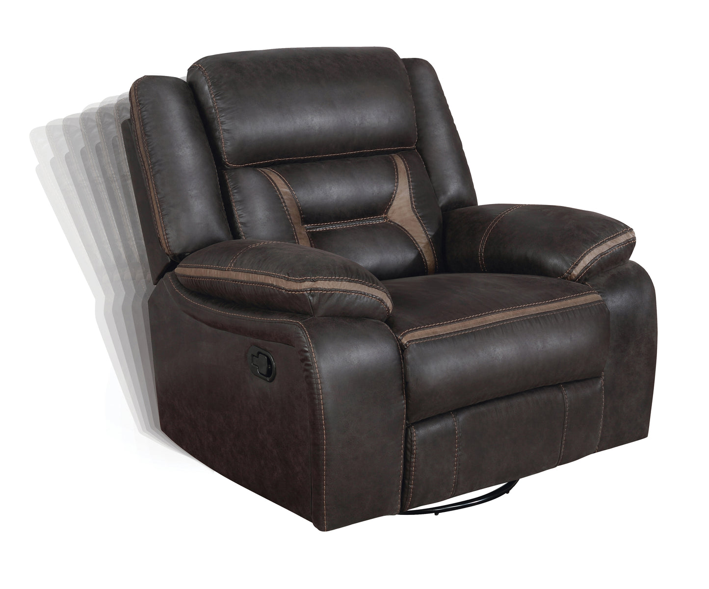 Greer Upholstered Tufted Back Glider Recliner