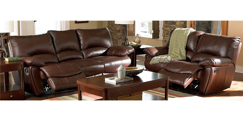 Clifford Upholstered Pillow Top Arm Living Room Set Chocolate Brown