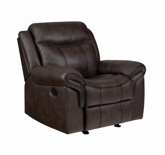 Sawyer Upholstered Glider Recliner Cocoa