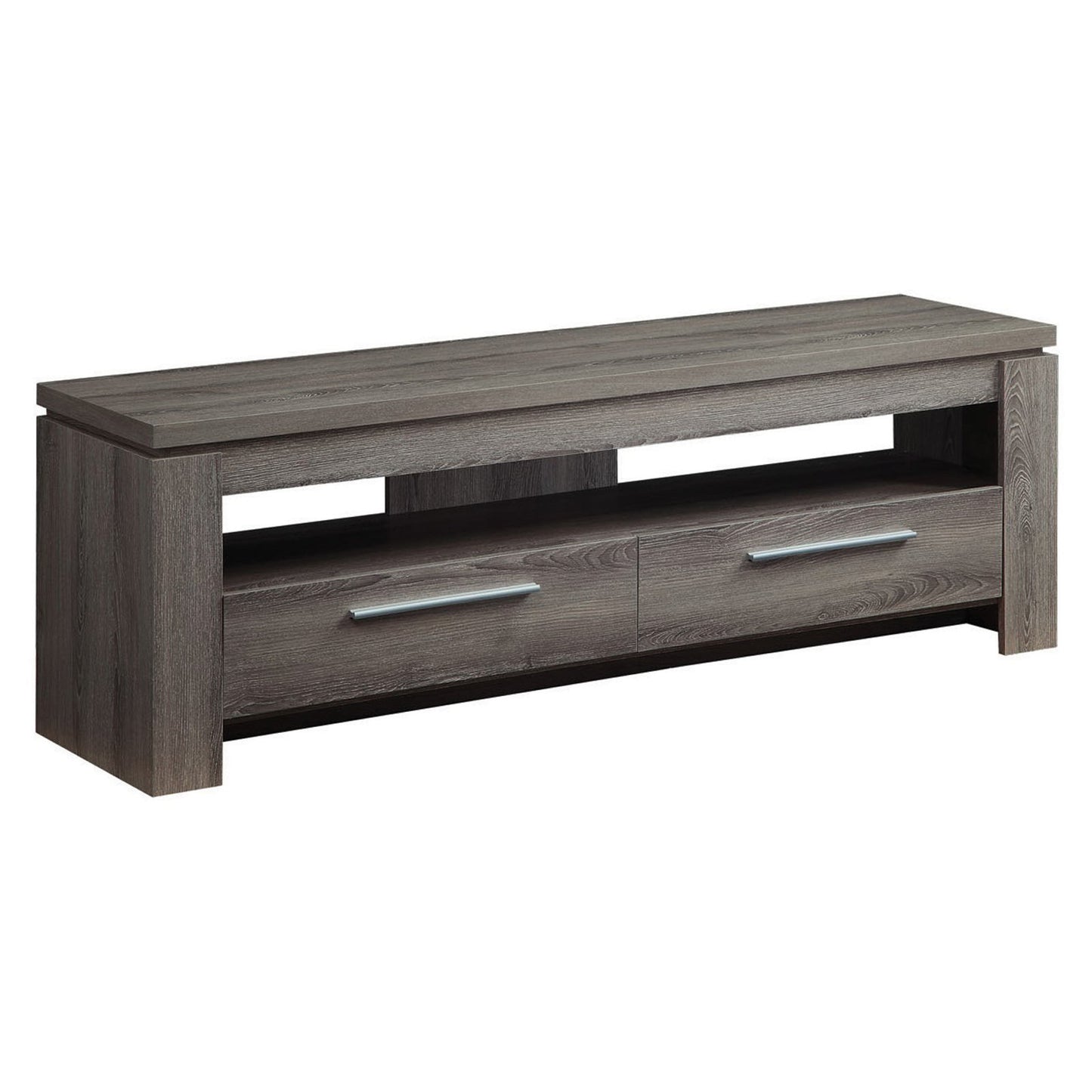 2-drawer TV Console Weathered Grey