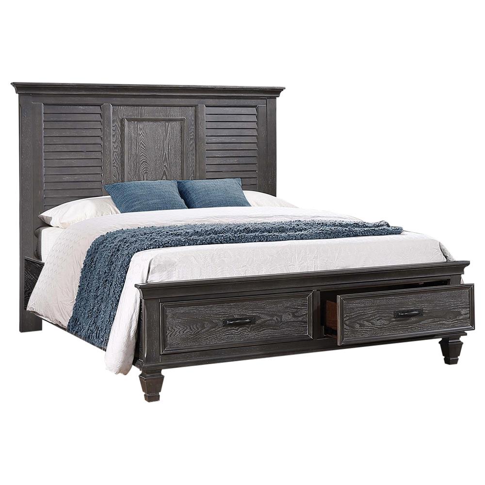 Franco Queen Platform Storage Bed Weathered Sage