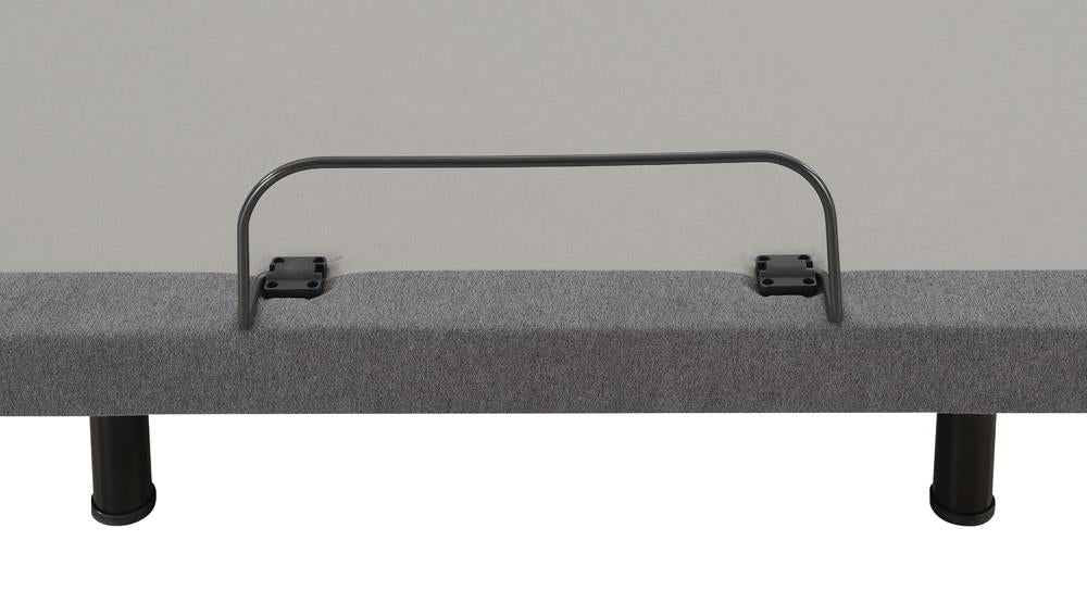 Negan Queen Adjustable Bed Base Grey and Black