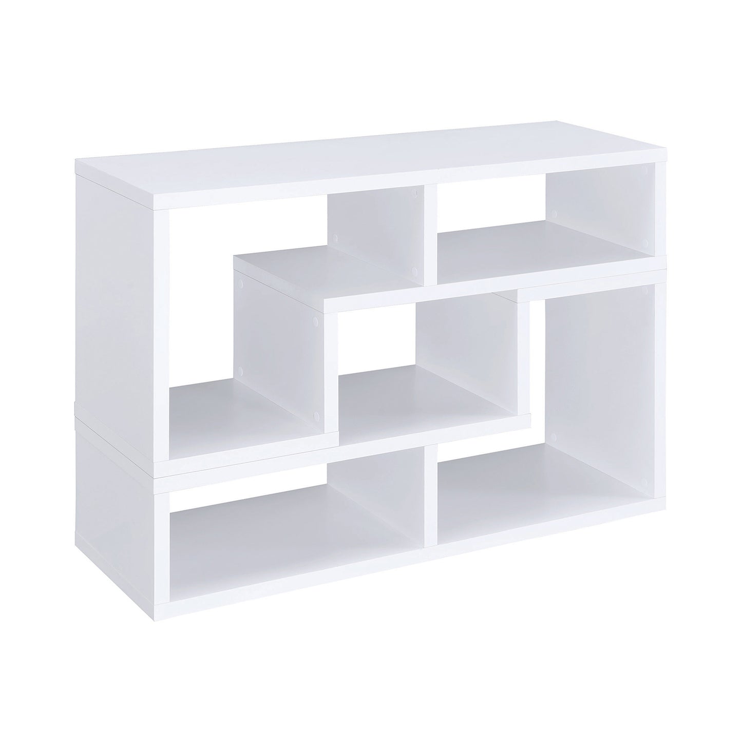 Velma Convertible TV Console and Bookcase White