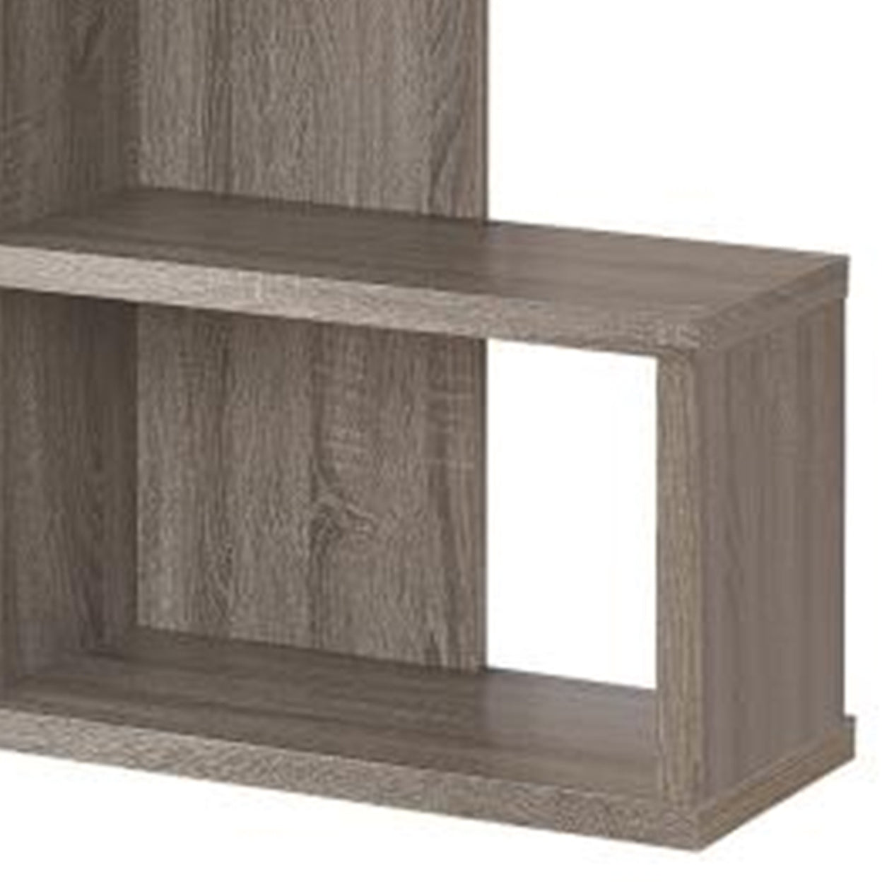 Joey 5-tier Bookcase Weathered Grey