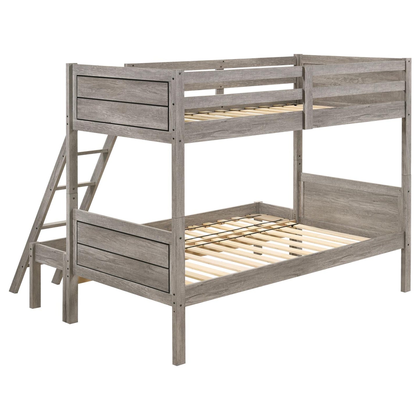 Ryder Twin over Full Bunk Bed Weathered Taupe