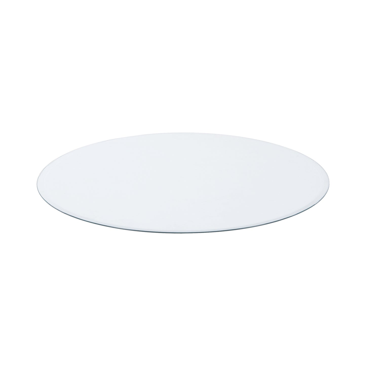 54" Round Glass Table Top Clear