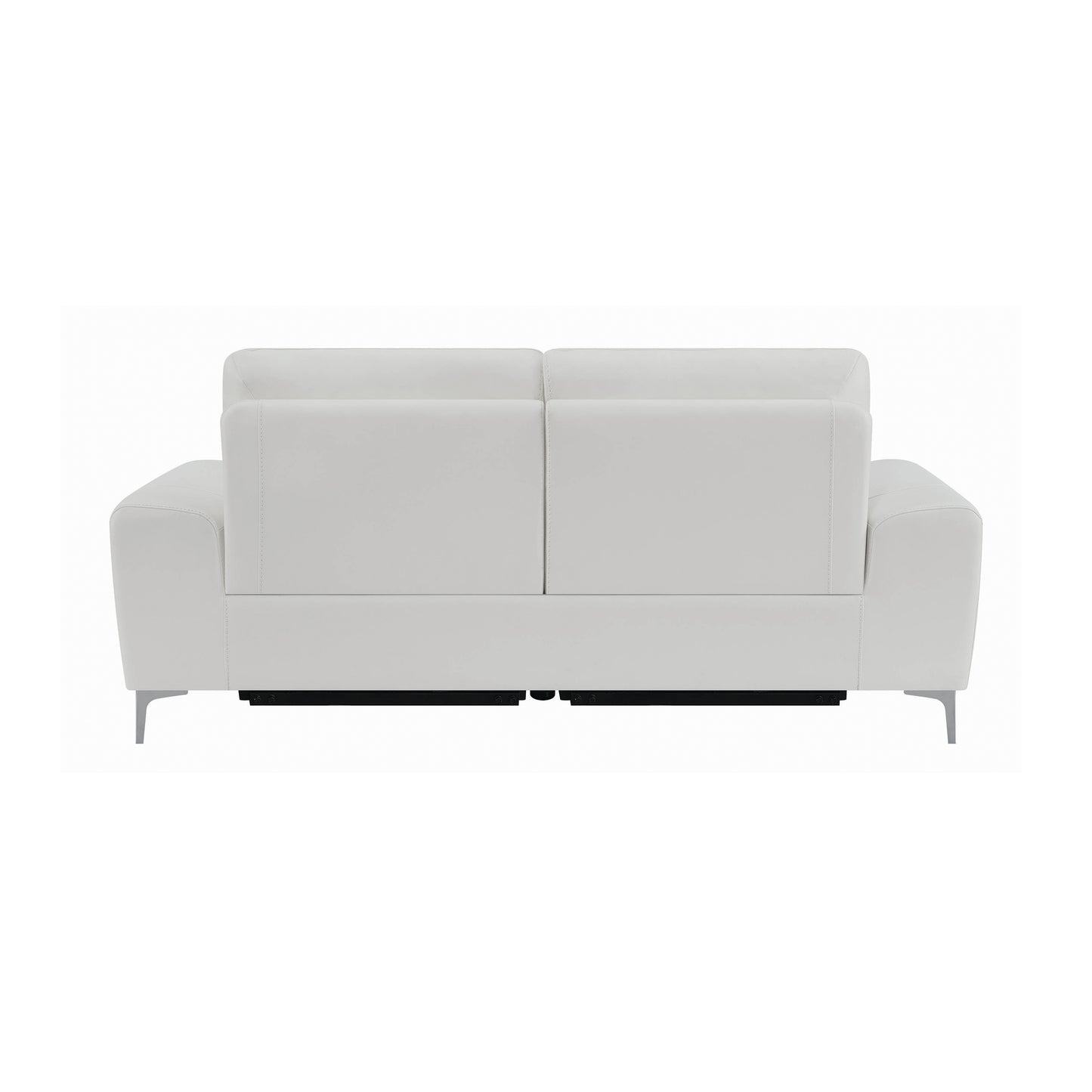 Largo Upholstered Power Sofa White