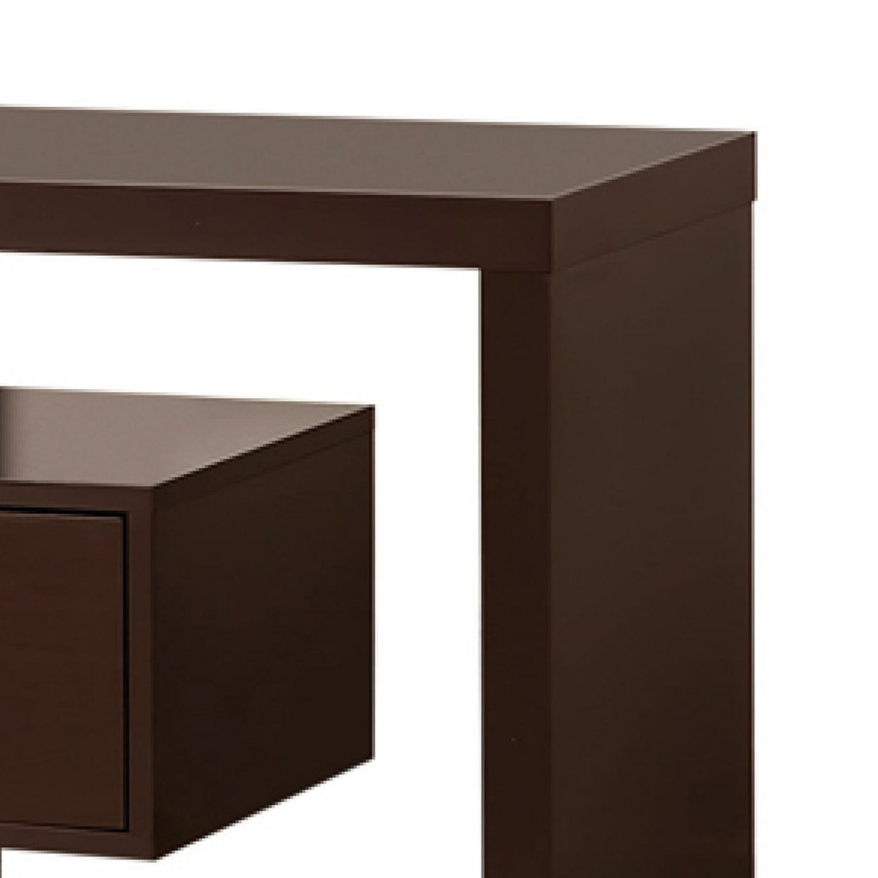 2-drawer Rectangular TV Console Cappuccino