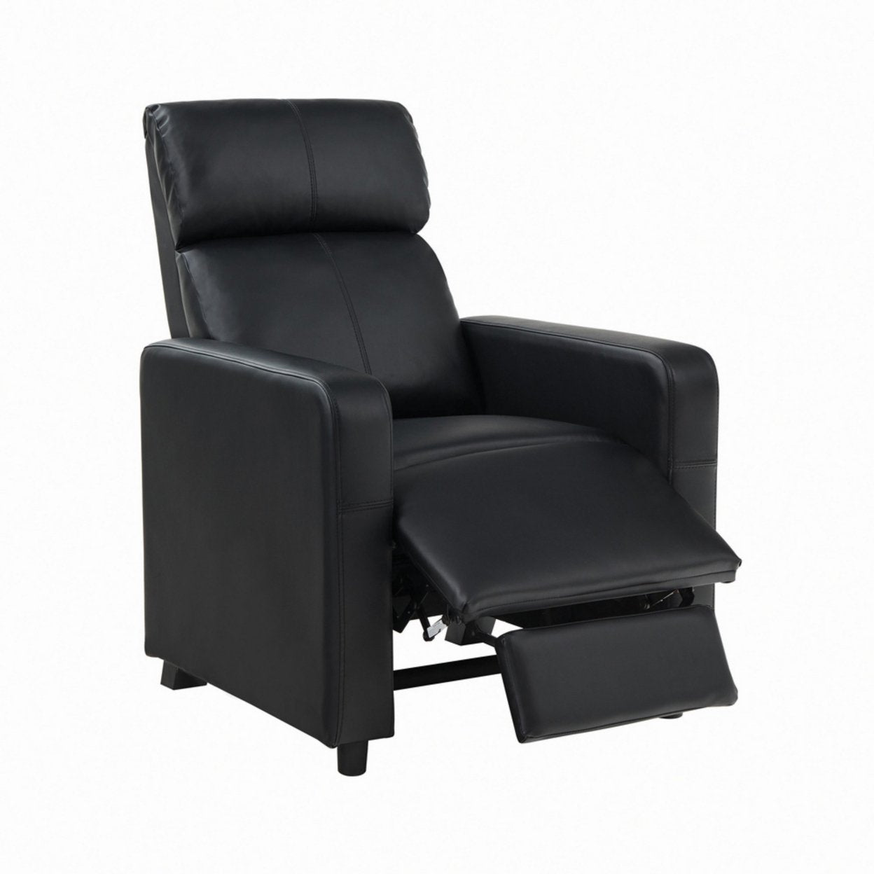 Toohey Upholstered Tufted Recliner Living Room Set Black