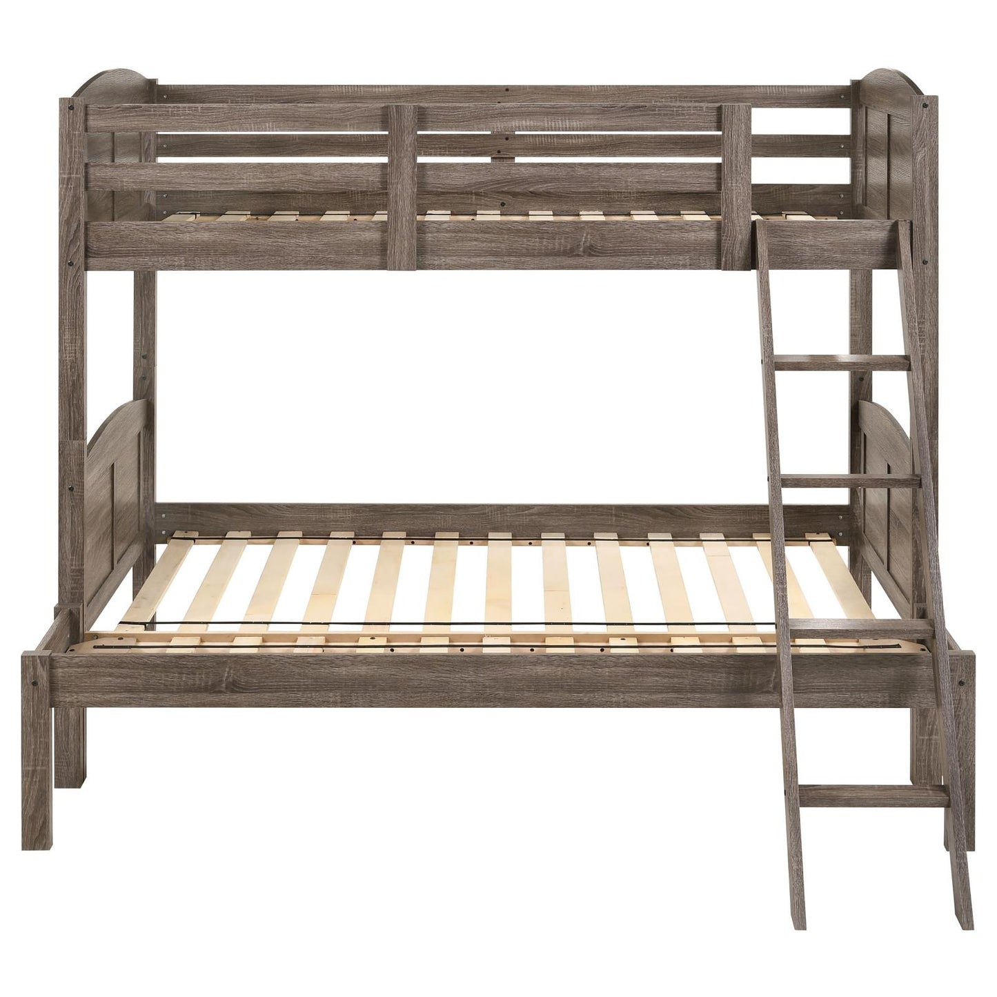 Flynn Twin over Full Bunk Bed Weathered Brown