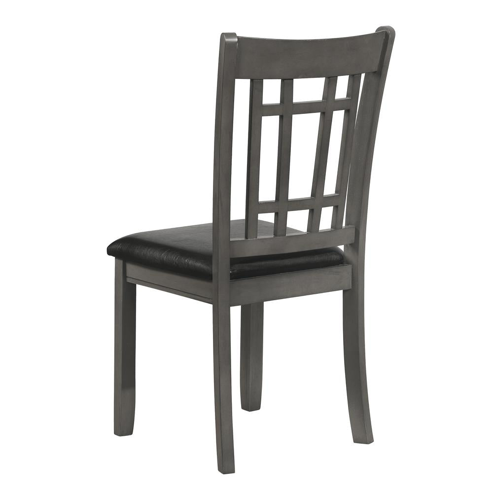Lavon Padded Dining Side Chairs Espresso and Medium Grey (Set of 2)
