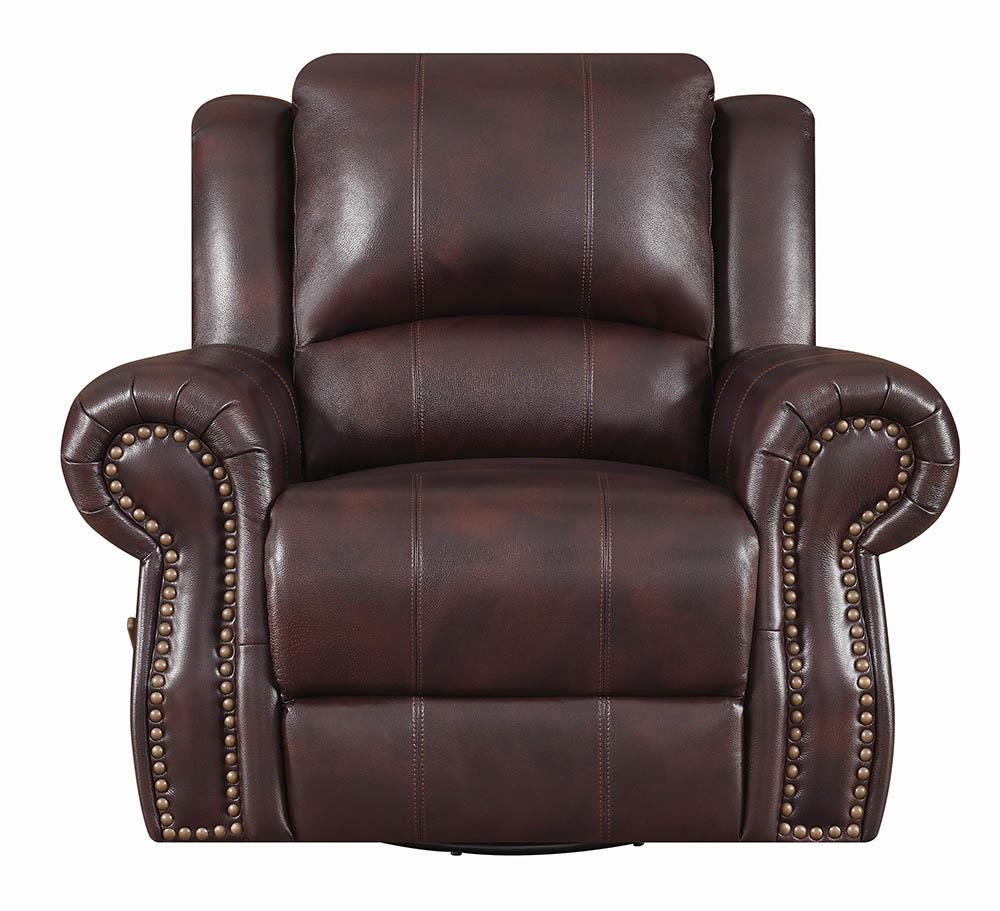 Sir Rawlinson Swivel Rocker Recliner Dark Brown