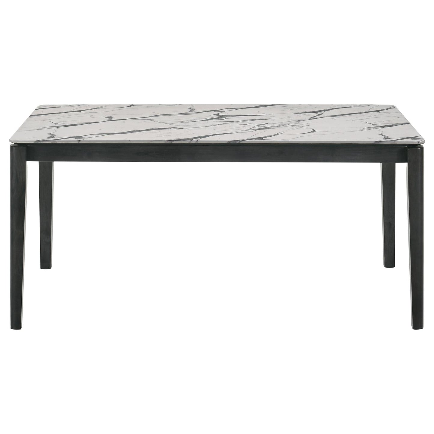 Stevie Rectangular Dining Table with Faux Marble Top