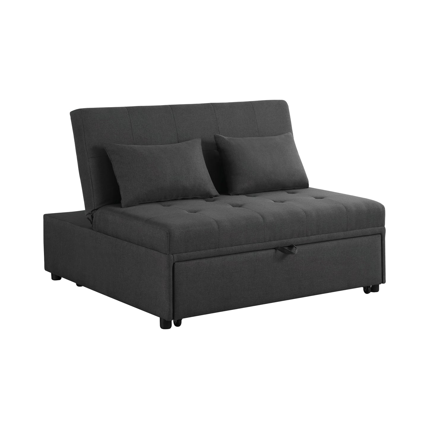 Lance Tufted Upholstered Sleeper Sofa Bed Grey