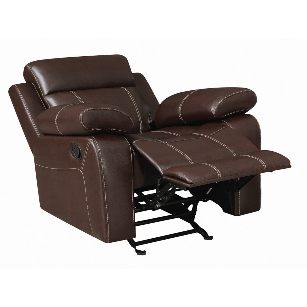 Myleene Pillow Top Arm Glider Recliner Chestnut